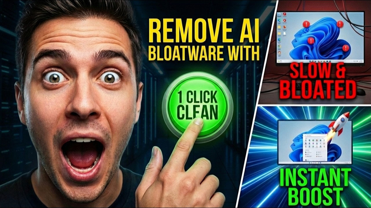 Windows 11 Lag Problem SOLVED | This ONE CLICK CLEAN Changes Everything