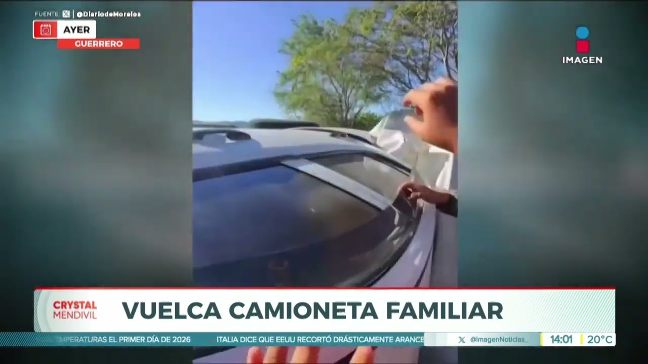 Aparatoso accidente en la Autopista del Sol | Noticias con Crystal Mendivil 