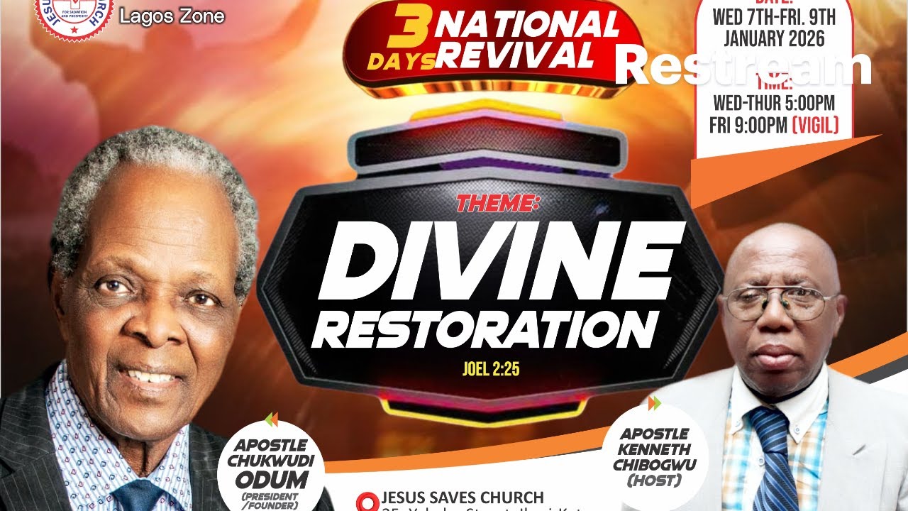 DAY 2, 3 DAYS NATIONAL REVIVAL SERVICE