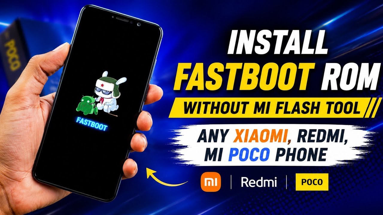 Install Fastboot Rom Without Mi Flash Tool | Any Xiaomi, REDMI, Mi, Poco Phones | Full Guide