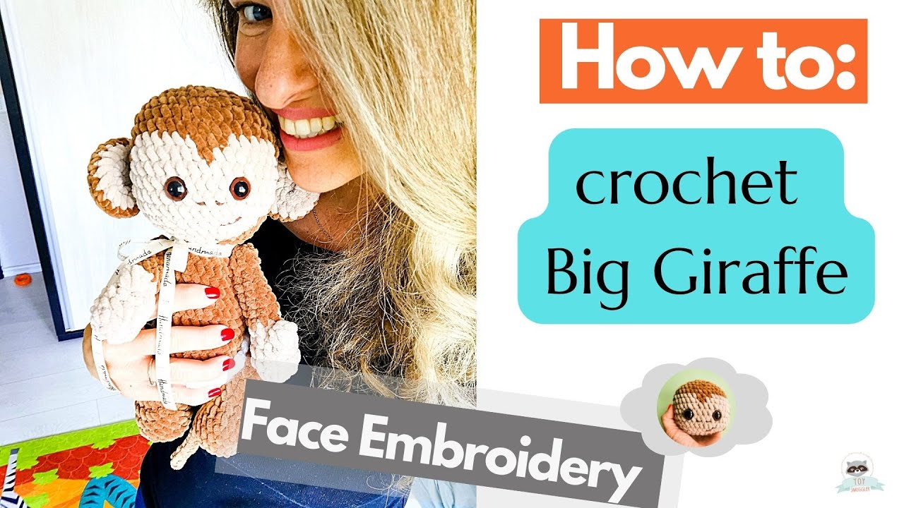 4. Big Monkey - Face Embroidery. Crochet amigurumi pattern to a monkey. FREE toy pattern.