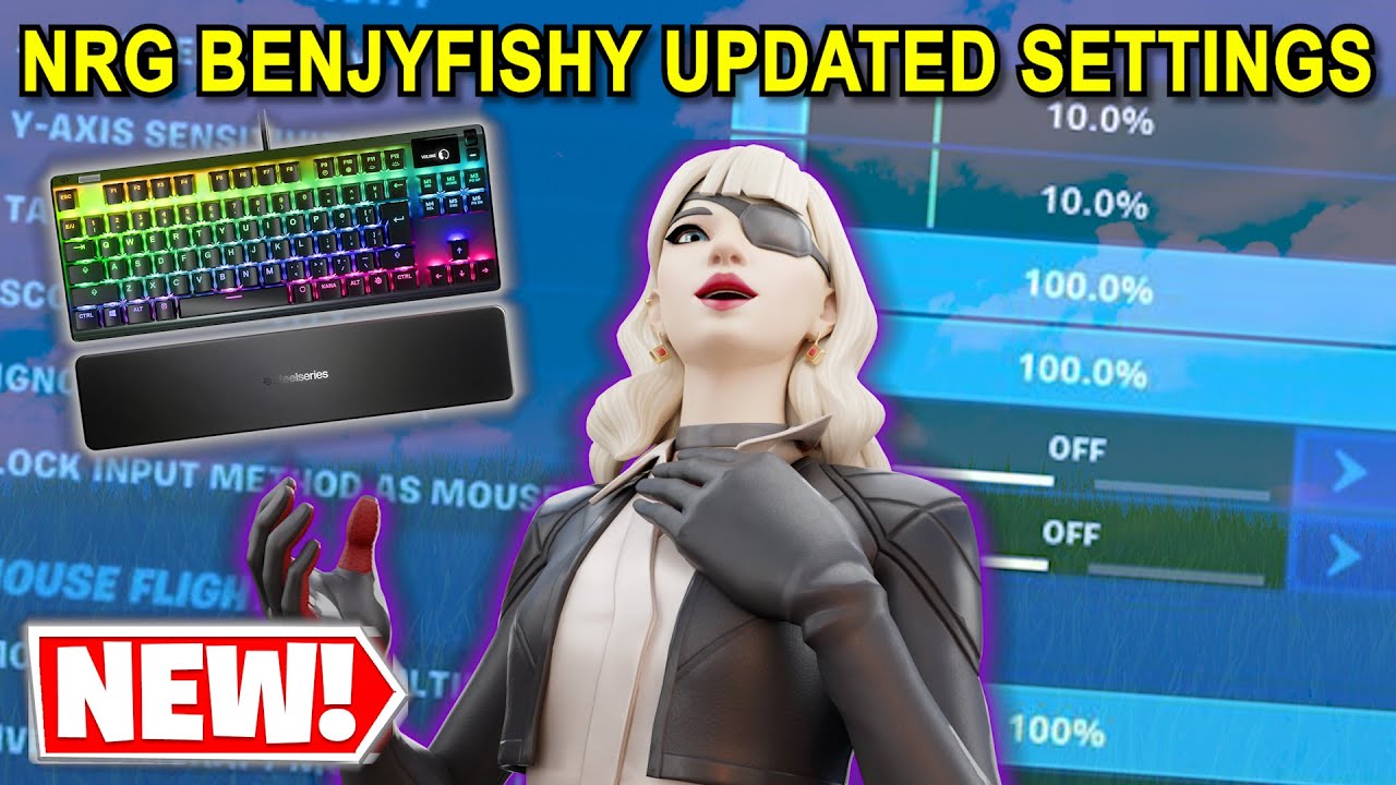 NRG BENJYFISHY UPDATED FORTNITE SETTINGS Made me HIT EVERY SNIPE 🤯😱 (Benjyfishy Settings & Binds)