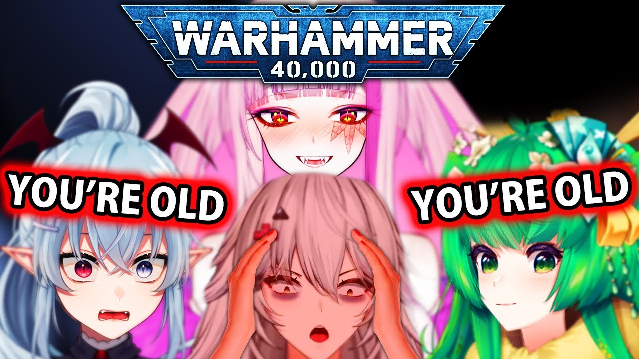 Девушки из VShojo продолжают издеваться над Зентрейей во время Warhammer 40K Darktide...