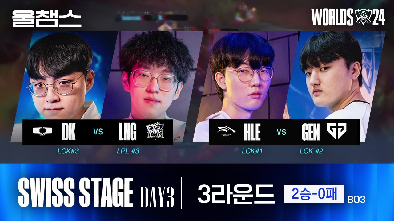 3라운드 2-0팀 대전 하이라이트│Swiss Stage Day3│2024 Worlds│울프와 함께 보는 롤드컵