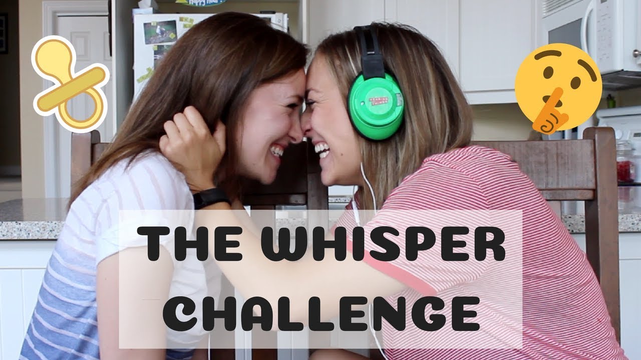 THE WHISPER CHALLENGE (I'm pregnant??) | PAIGE AND HOLLY