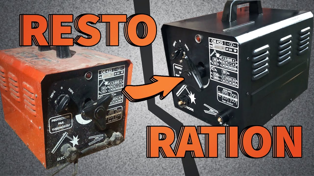 Restoration of an old tranformer welding machine !