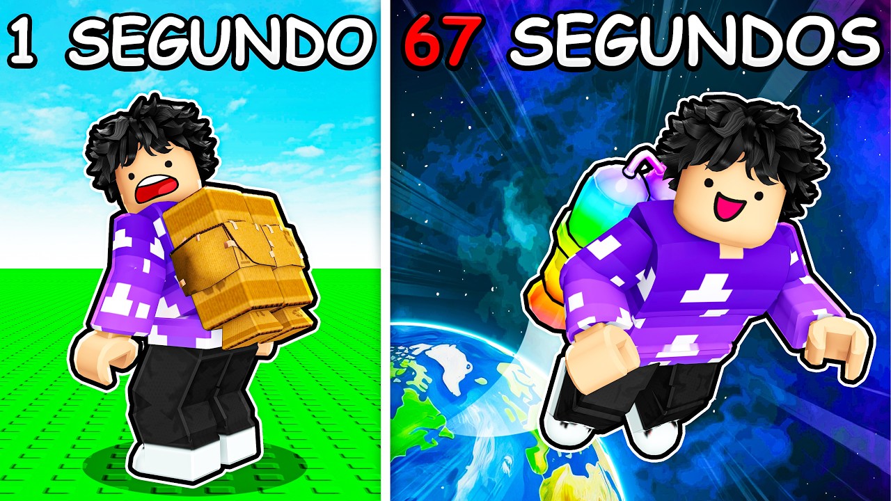 Fingi ser NOOB então ATIVEI A JETPACK MÁXIMA do +1 VELOCIDADE DE JETPACK no Roblox