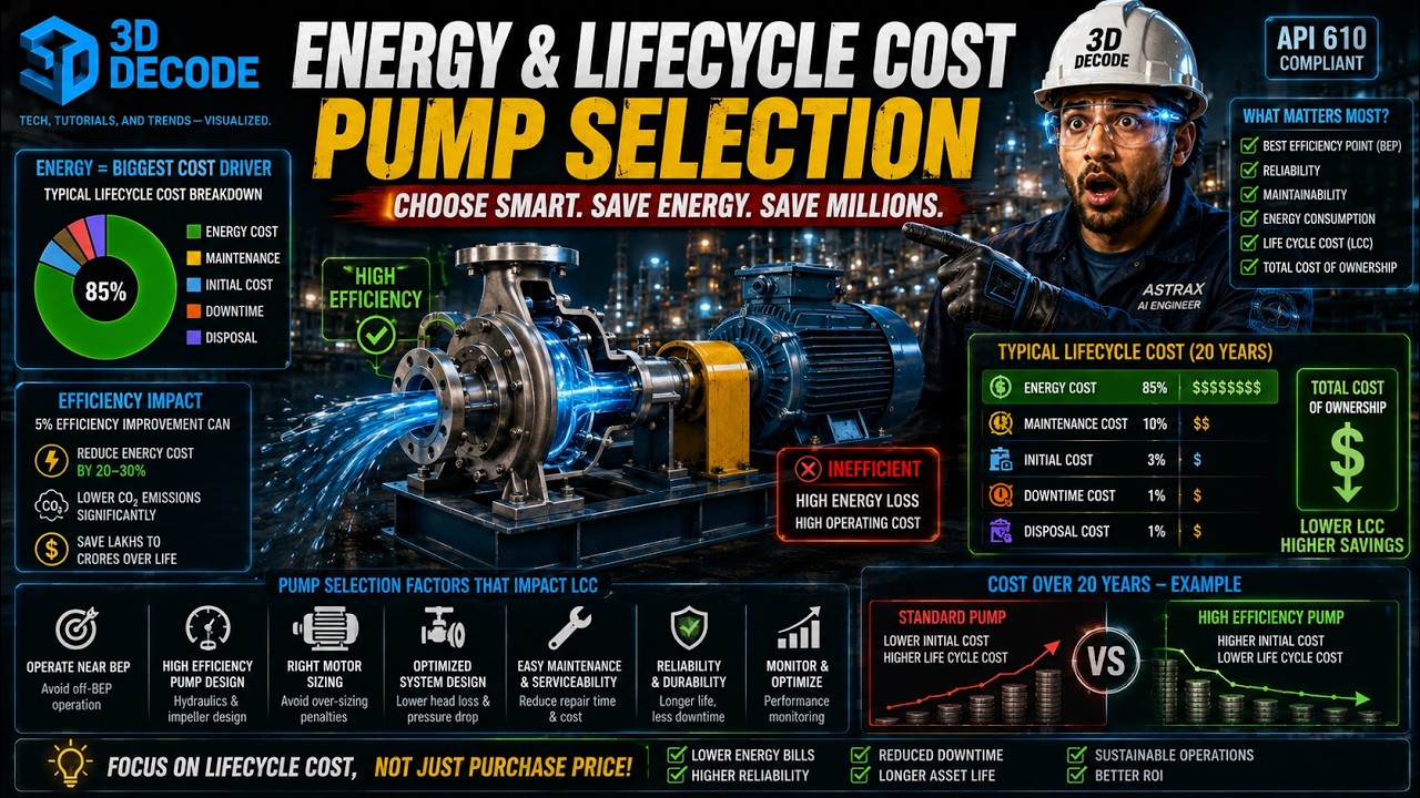 Pump Selection Beyond Purchase Price | Energy & Lifecycle Cost Explained ⚡💰