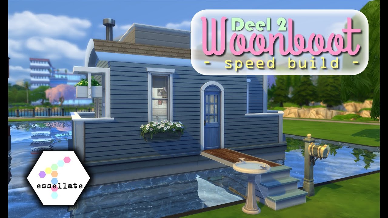 De Zware Dobber // Woonboot serie | Sims 4 Speed Build (Nederlands)