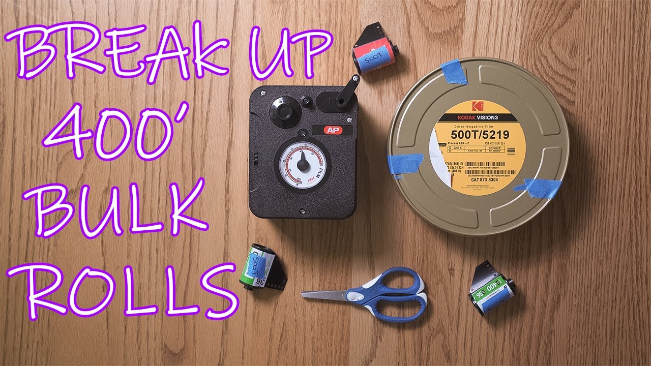 How to Break Up a 400 Foot Roll of 35mm Film