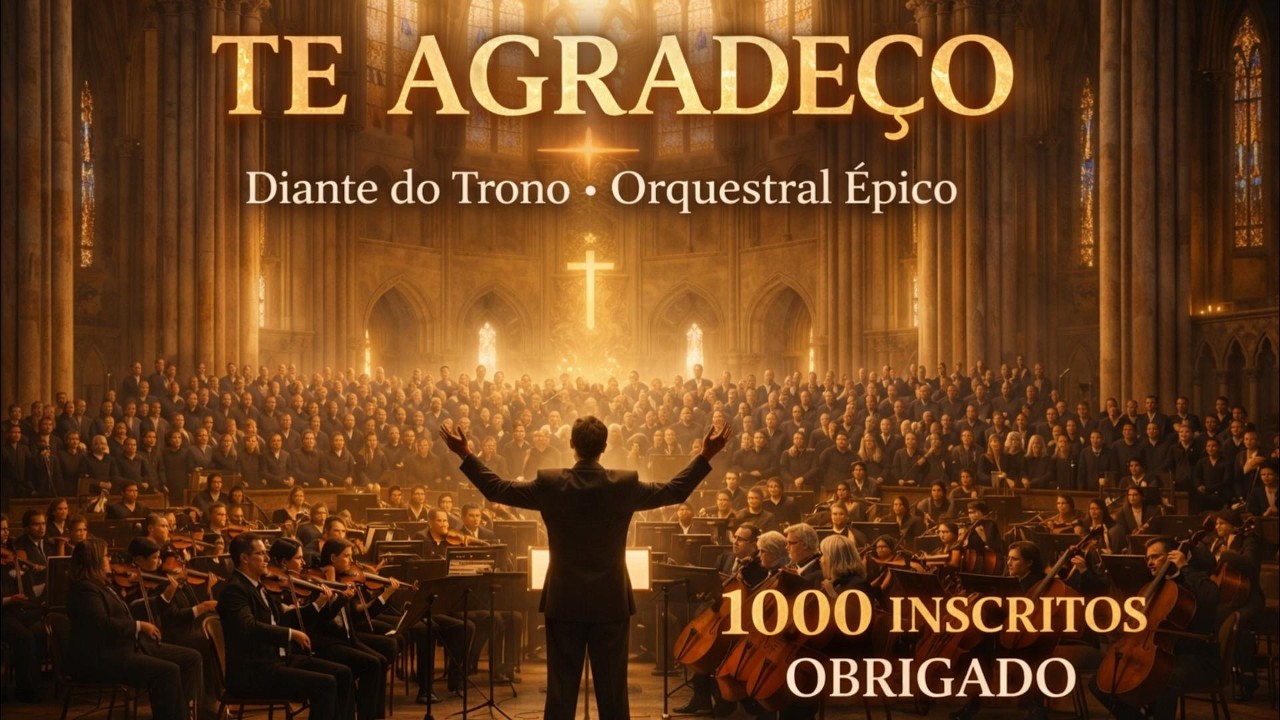 TE AGRADEÇO – Diante do Trono | Versão Épica Orquestral (Especial 1000 Inscritos)