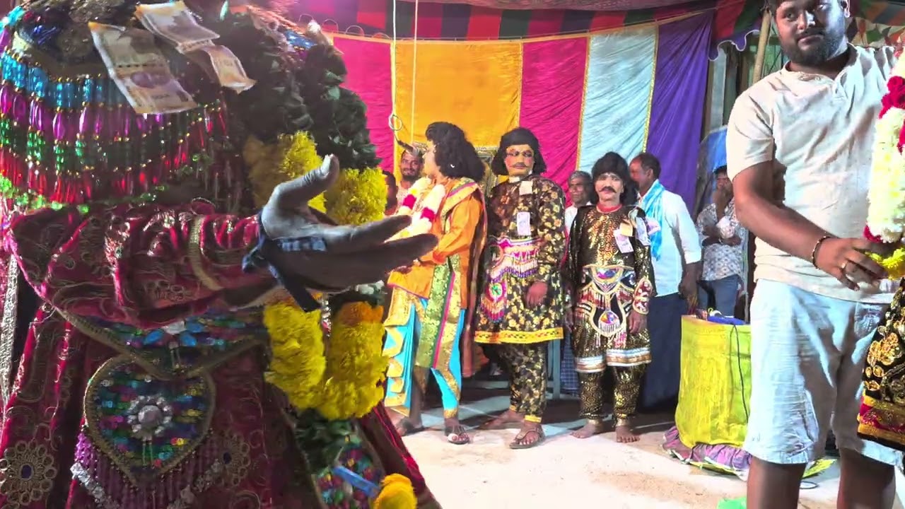 Part 07:Draupadi Vastra Apaharanam | Mahabharatam | Village Aata | Pillarikuppam