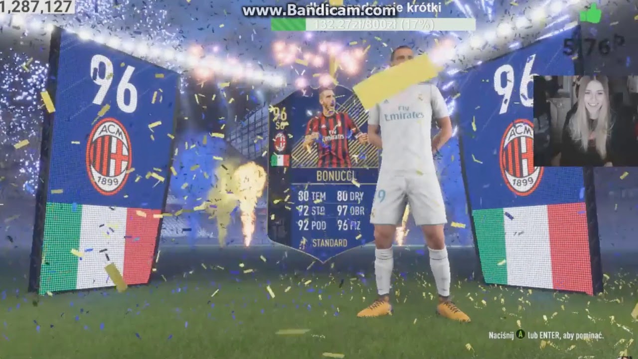NITRO / SANDERKA LOSUJE BONUCCI TOTY w FIFA 18