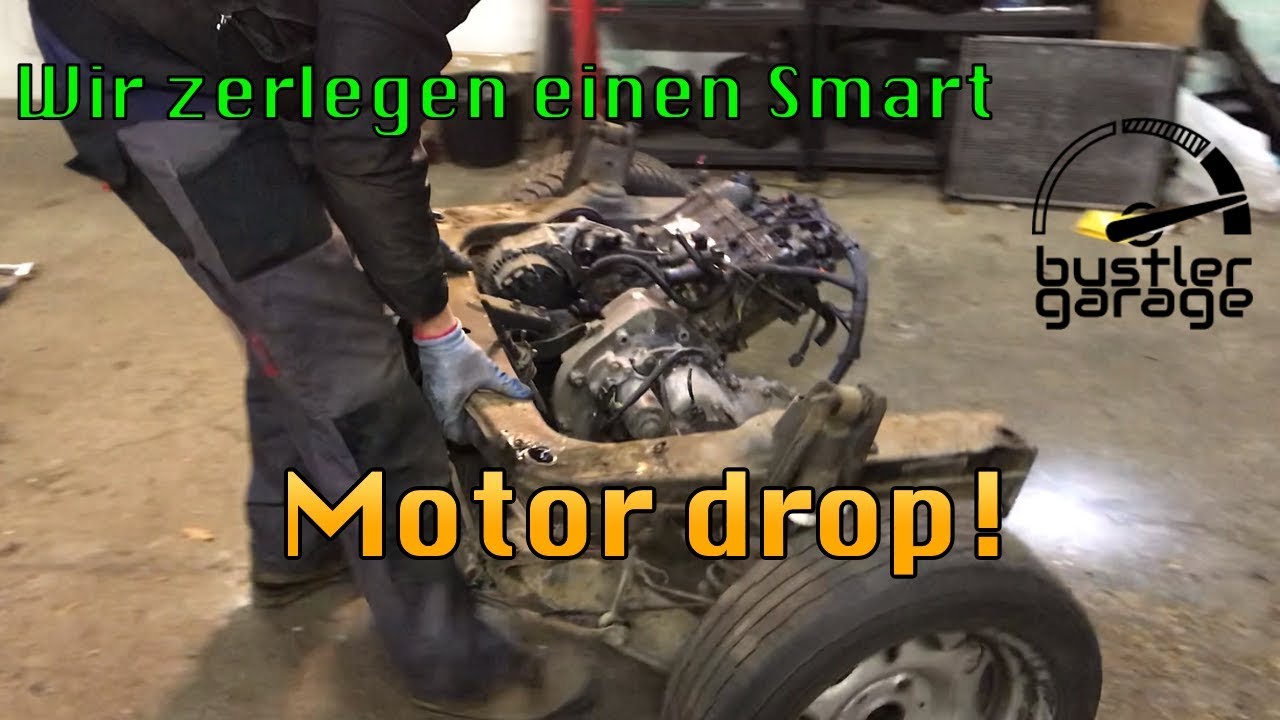 Smart 450 ForTwo | Motor ausbauen mit Rahmen und Getriebe