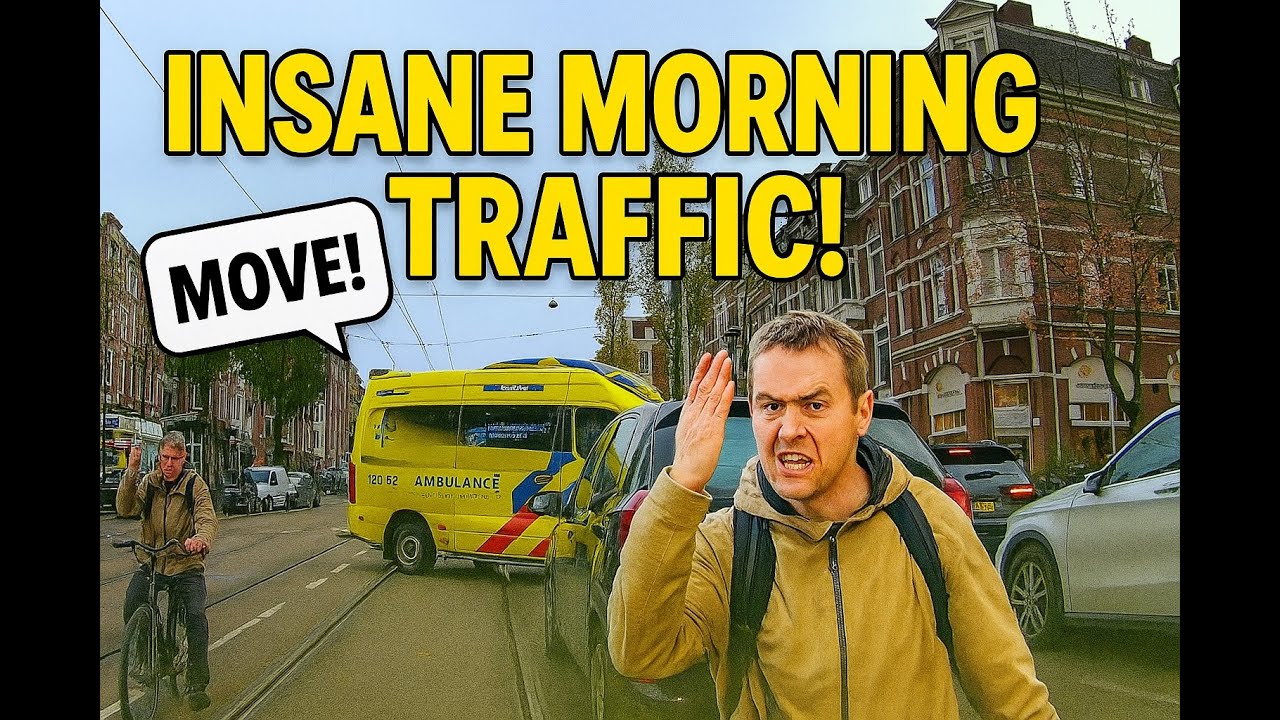 🚗 Morning Drive in Amsterdam | Real City Traffic Chaos & Street Views 2025 🇳🇱