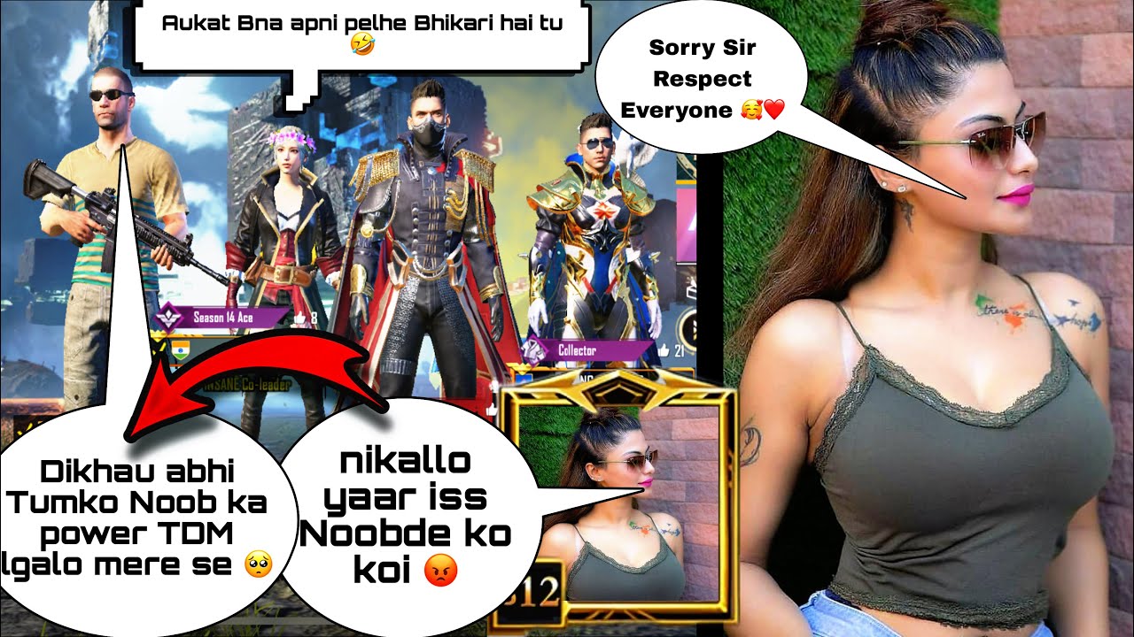 😍😘Random Girlfriend & Rich Boys Call Me Noob And I Challenge For 1v3 TDM | PUBG MOBILE | KadamOP
