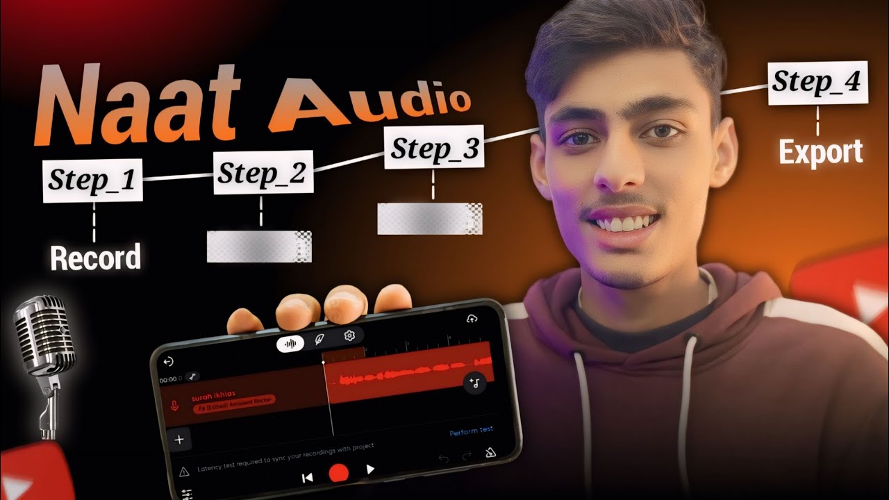 How to Edit Naat Audio Video On Mobile | How to Edit tilawat Audio with BandLab | professional audio