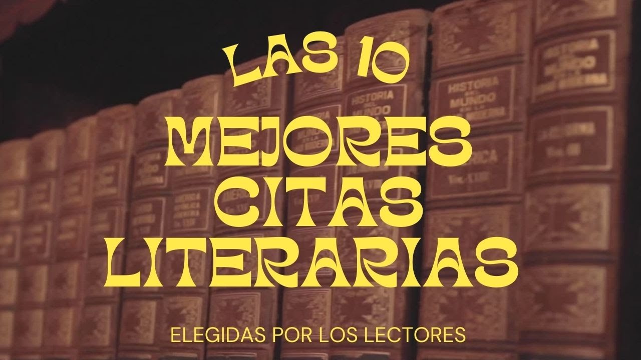Las 10 mejores FRASES DE LIBROS de escritores españoles