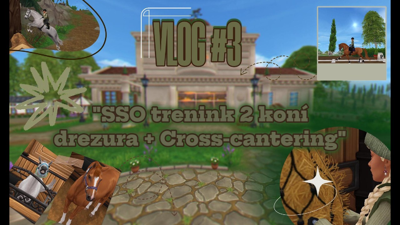 Můj třetí jezdecký vlog |#3 VLOG CZ| Cross canter + dreura 🐎🤍💗⭐✅💚💙🩵🤍🤎