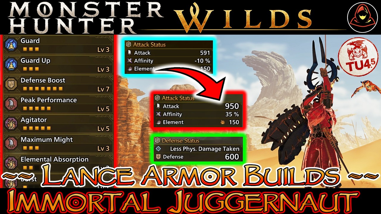 The IMMORTAL JUGGERNAUT: Lance Immortal Build | MH Wilds TU4.5