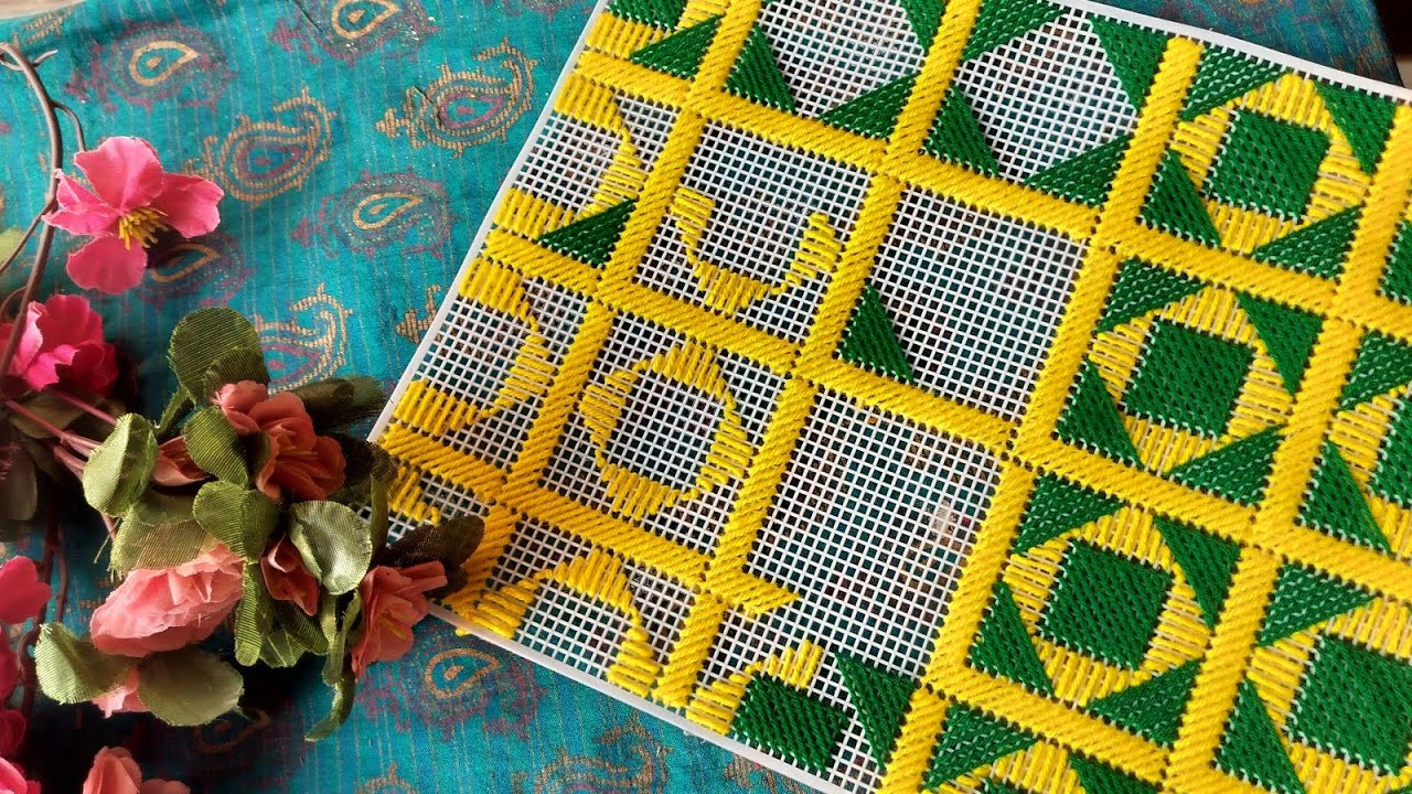 BEAUTIFUL AND SIMPLE PLASTIC CANVAS DESIGN IDEAS FOR BEGINNERS ll Woolen Craft #27