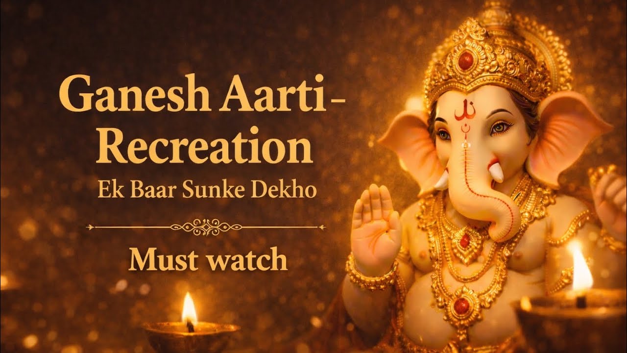Ganesh Aarti Recreated | Close Your Eyes & Feel Bappa’s Presence #bhakti #aarti #ganesha #ganeshji