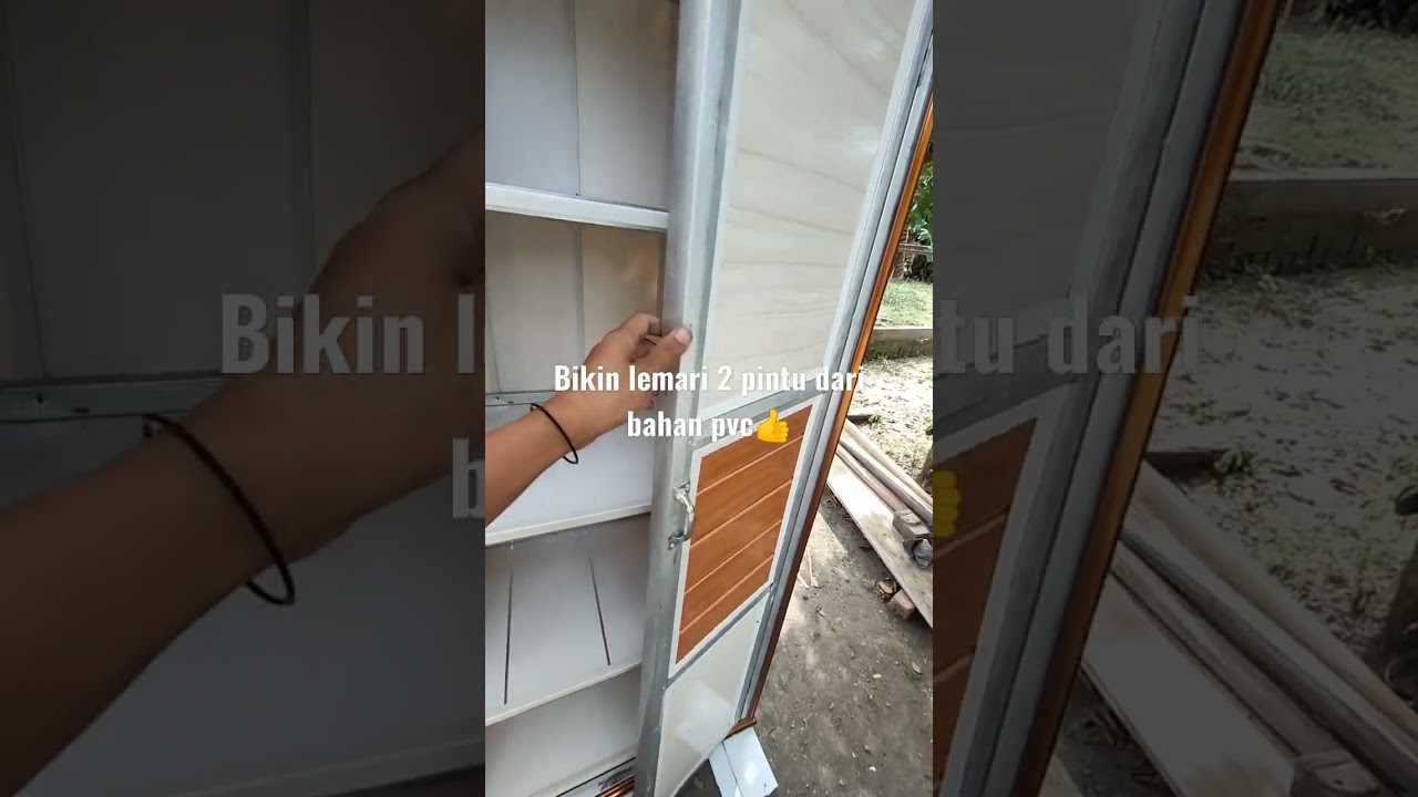 uji coba bikin lemari dari sisah bahan pvc, alhamdulilah jadi juga👍