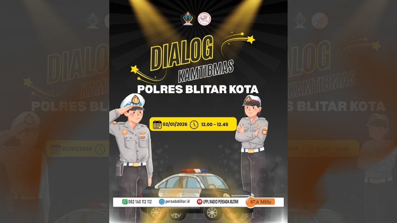 DIALOG KAMTIBMAS DAN PERSIAPAN OPERASI KESELAMATAN 2026 II LPPL RADIO PERSADA FM BLITAR