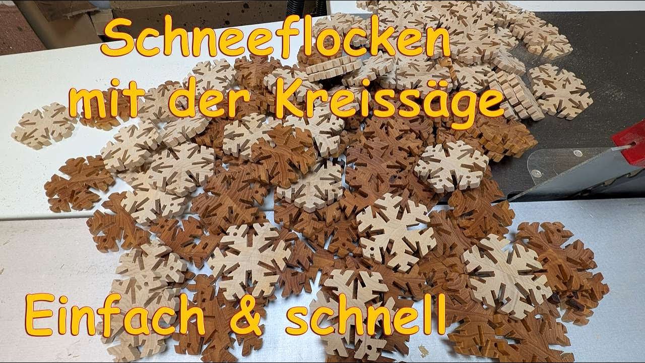 Winterdeko aus Holz | Schneeflocke schnell & g&uuml;nstig selbst bauen