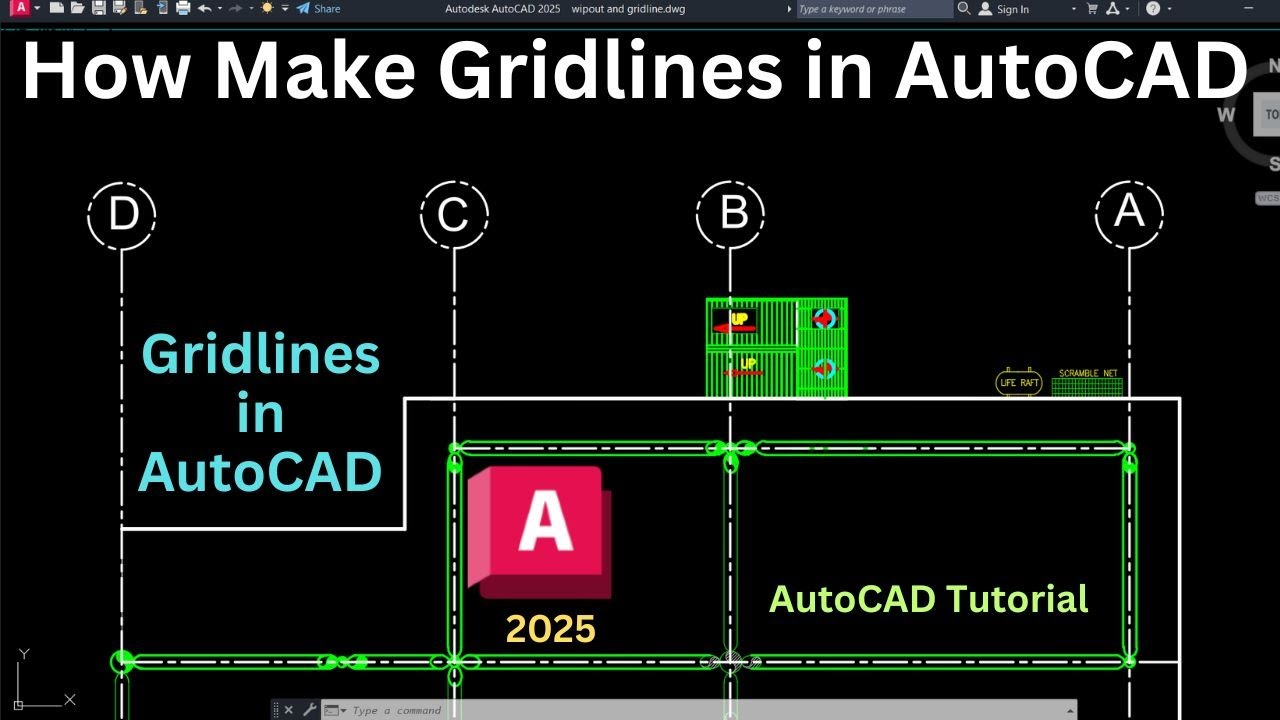 Как создать сетку в AutoCAD 2025 | сетка в AutoCAD