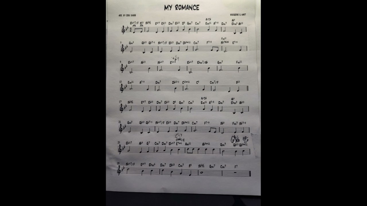 My Romance -  arr  by Erik Kihss