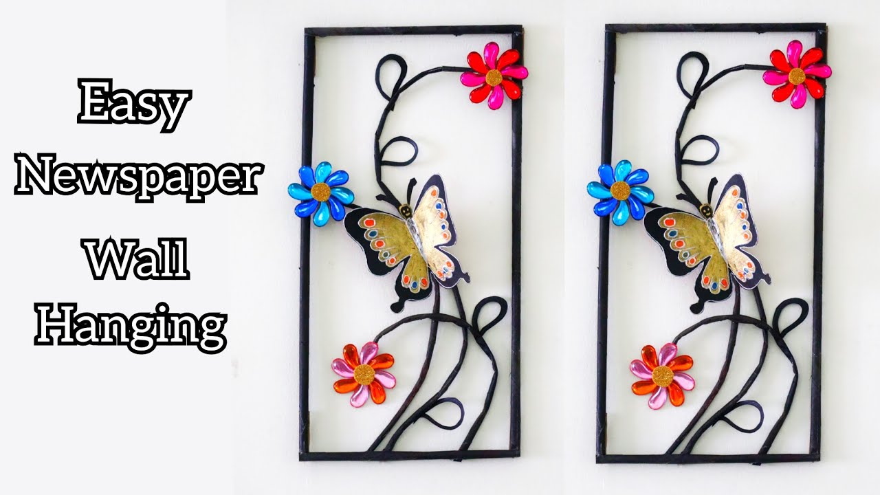 DIY Wall Hanging Craft Ideas | Newspaper Wall Decoration Ideas | Home Decoration | Room Decoration