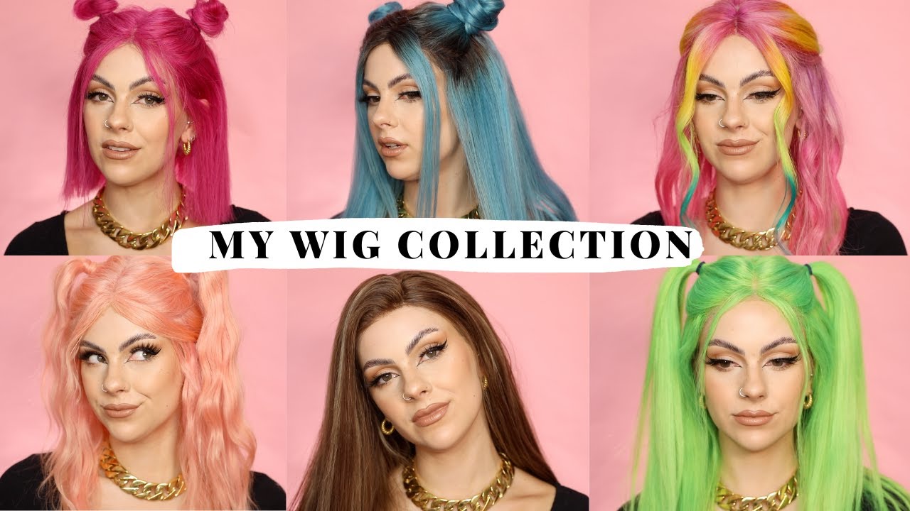 Trying on my favourite wigs from MY WIG COLLECTION