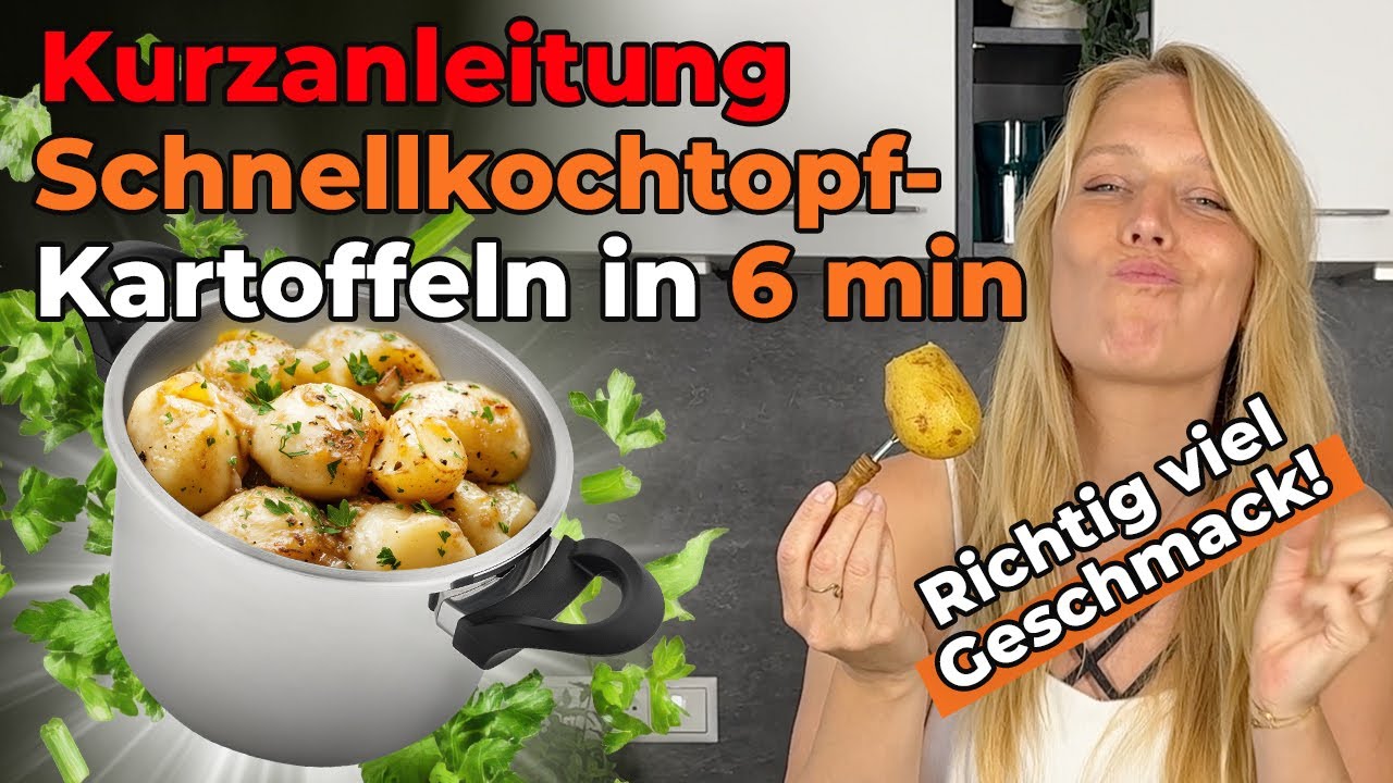 Rekordzeit! - 70% im Vergleich zu normalen Töpfen! 6 Min. Kartoffeln im Schnellkochtopf (Anleitung)