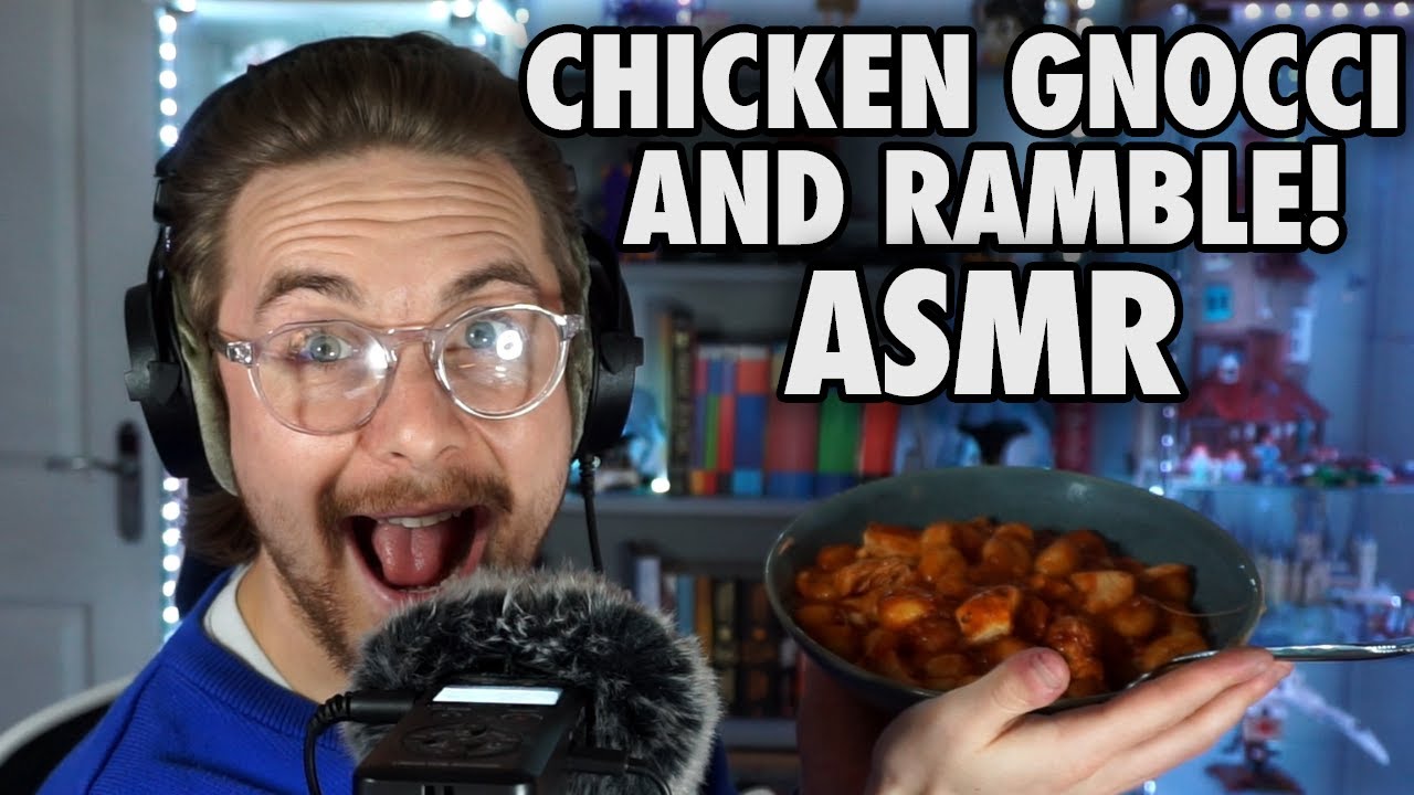 ASMR | Ужин с ньокками и курицей... (Звуки еды шёпотом)