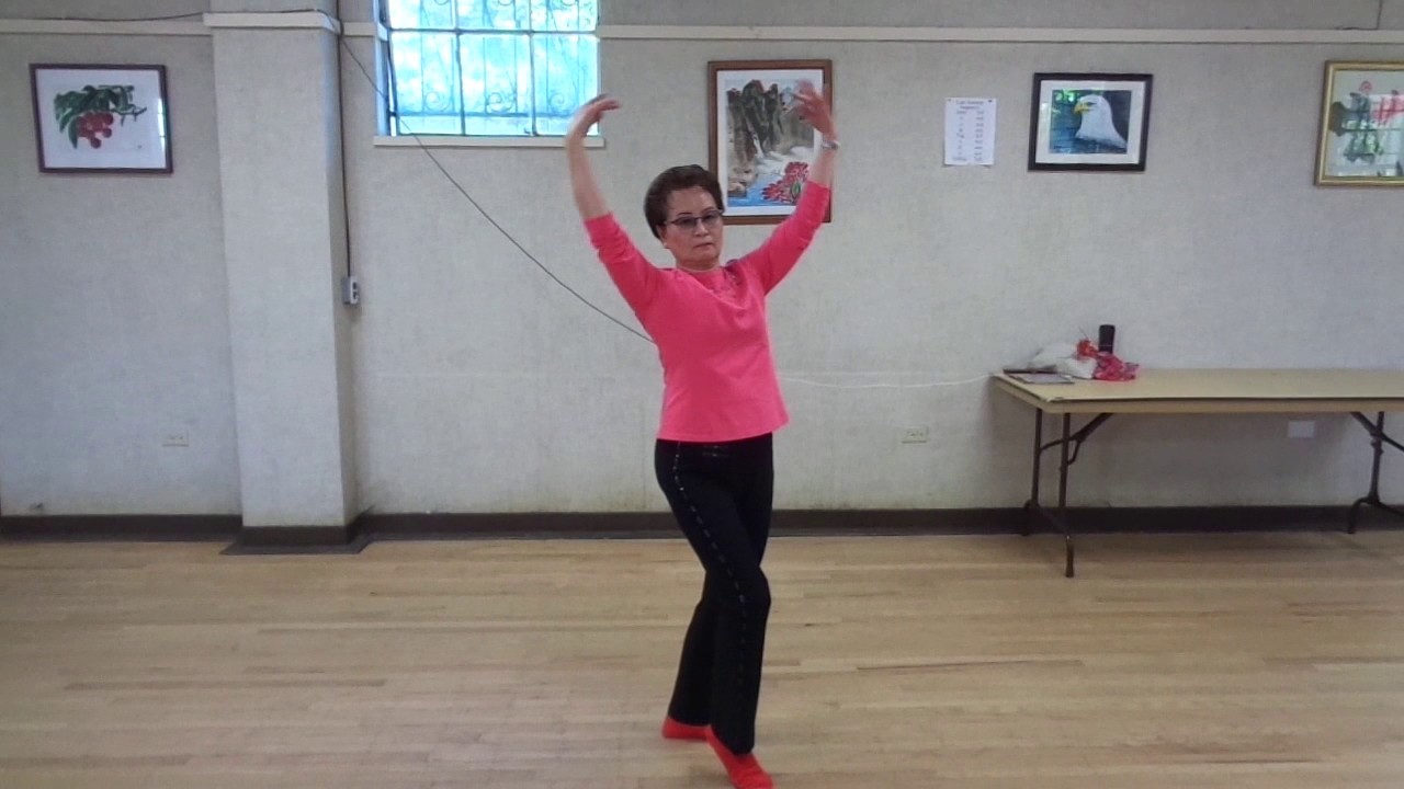 晚秋 Late Autumn 正背面 教学演示 Amanda Chan, San Francisco GGPSC Chinese Line Dance Class