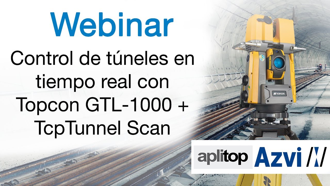Control de túneles en tiempo real con Topcon GTL 1000 + TcpTunnel Scan 1