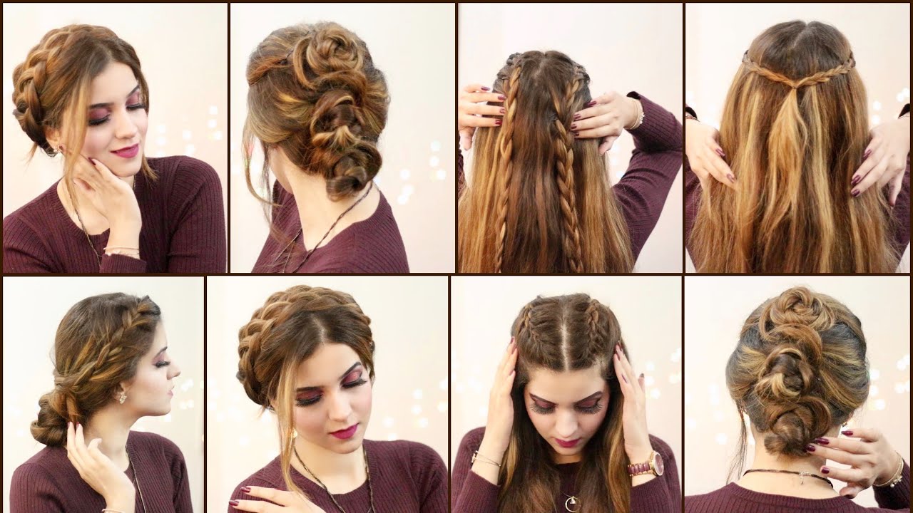 HEATLESS SUMMER Hairstyles | Eid Hairstyles | Bun Hairstyles | Quick Hairstyles
