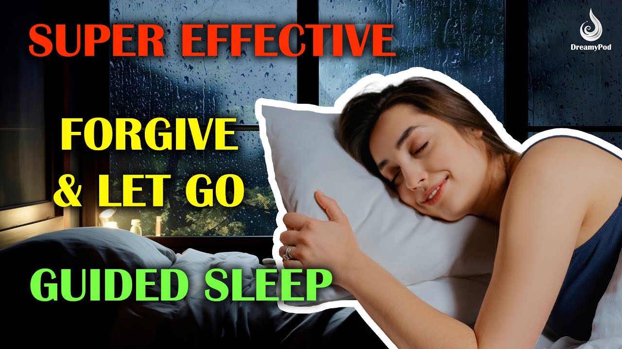 🌙FALL ASLEEP EASY | Forgiveness and Letting Go Guided Sleep Hypnosis with RAIN | Sleep talk down