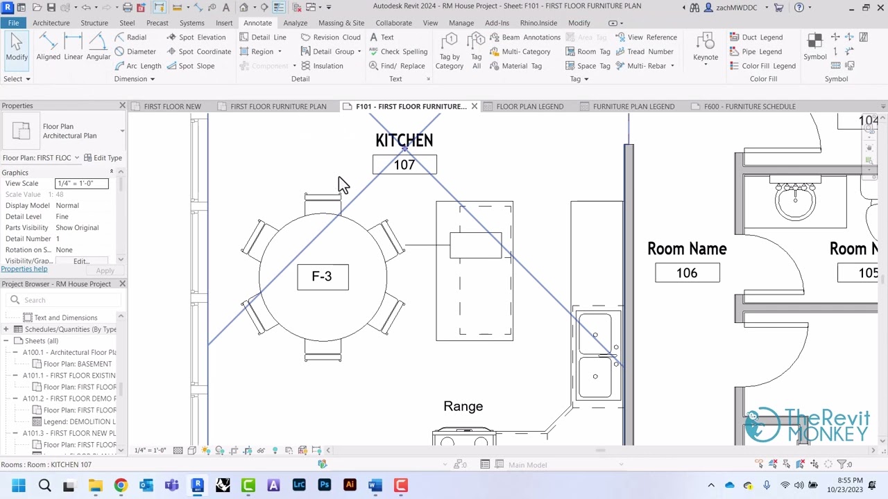 Creating a Furniture Schedule in Revit