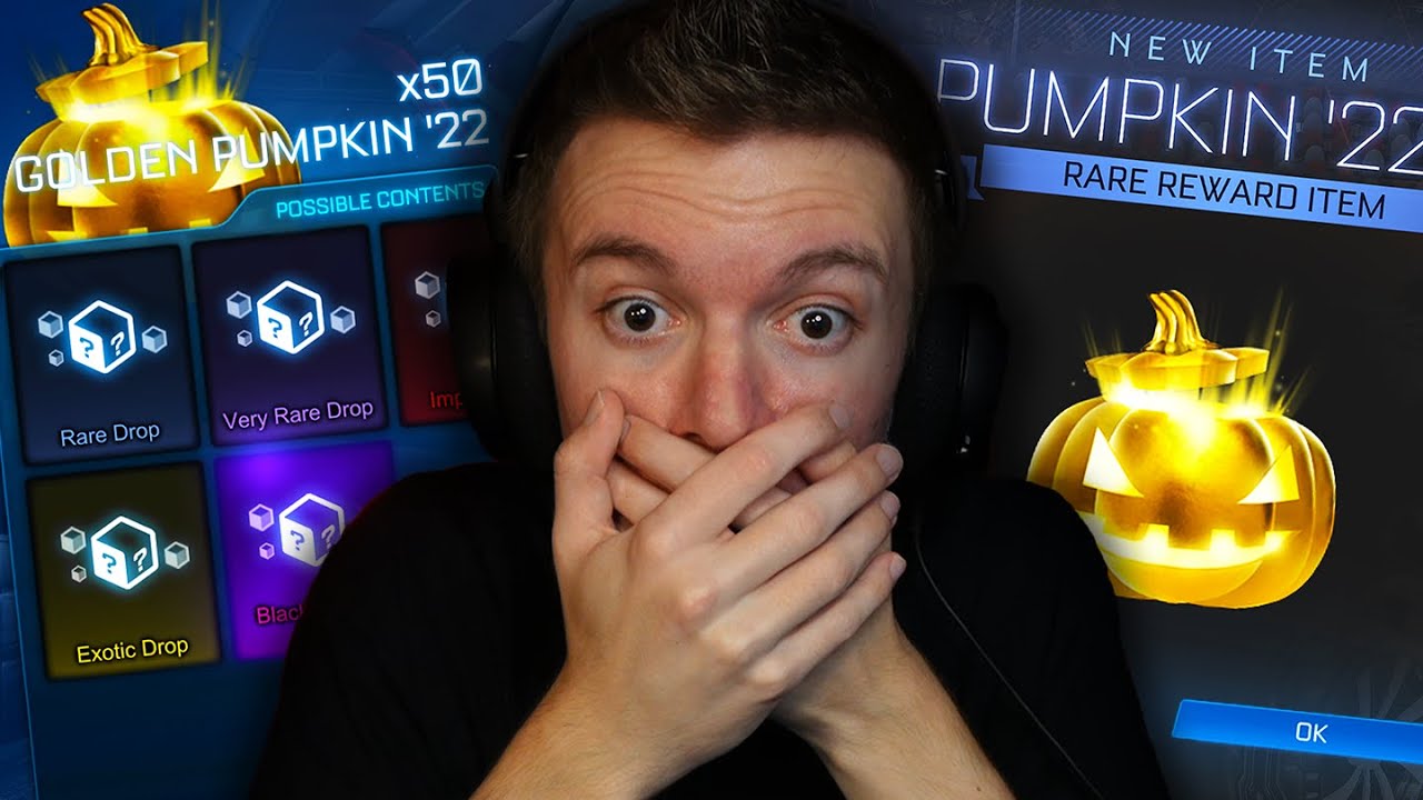OPENING 50 *NEW* GOLDEN PUMPKIN '22 CRATES IN ROCKET LEAGUE!