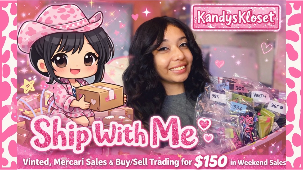 I Made $150 This Weekend Reselling On Vinted & Buy Sell Trade | Ship With Me + Sales Breakdown