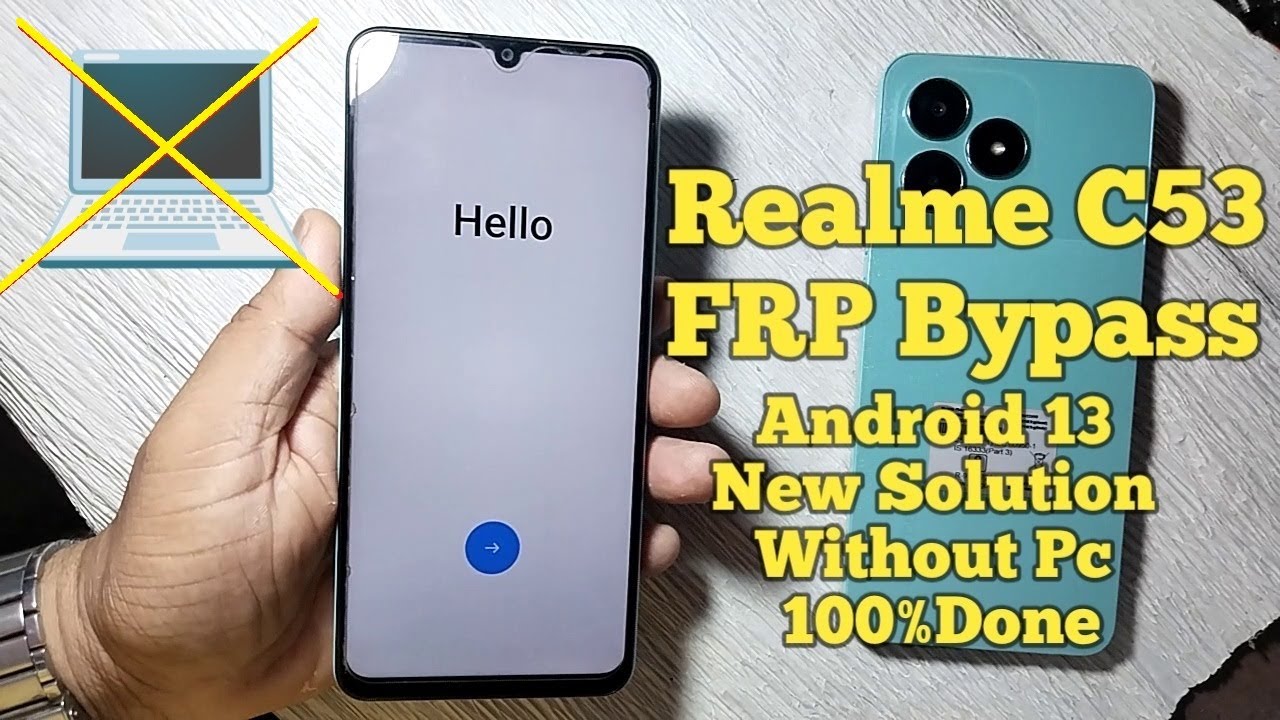 Realme C53 FRP Bypass Android 13 New Solution Without Pc ! realme C53 (RMX3762) FRP Unlock 100% Done