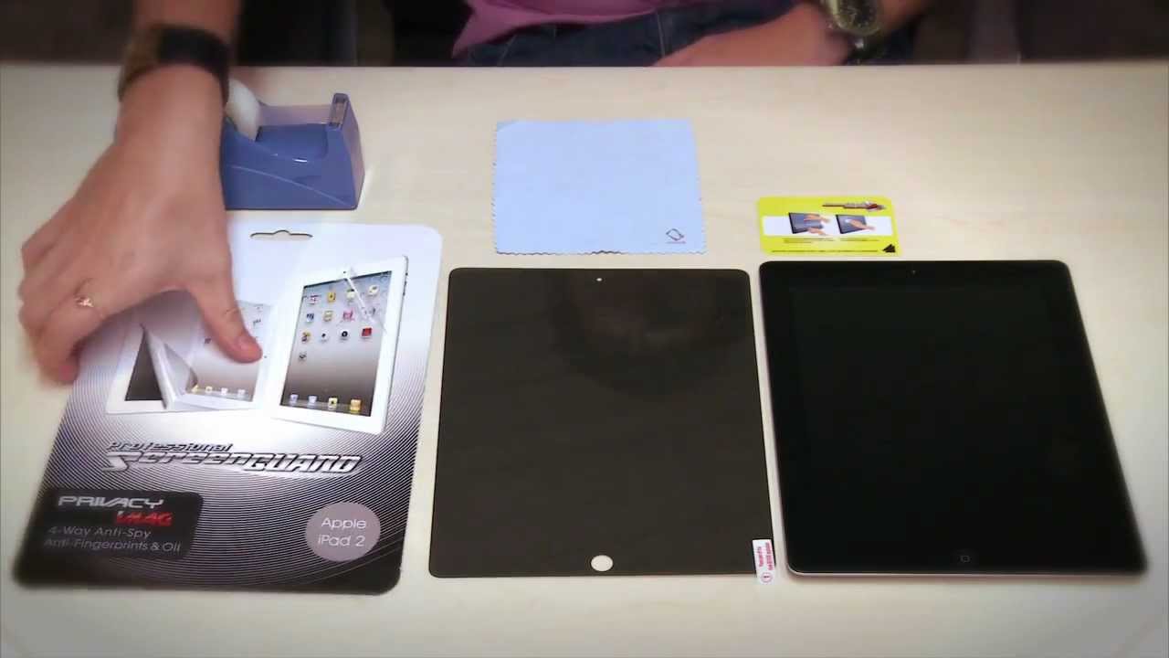 Installation Guide of Capdase ScreenGUARD Privacy IMAG 4-way for iPad