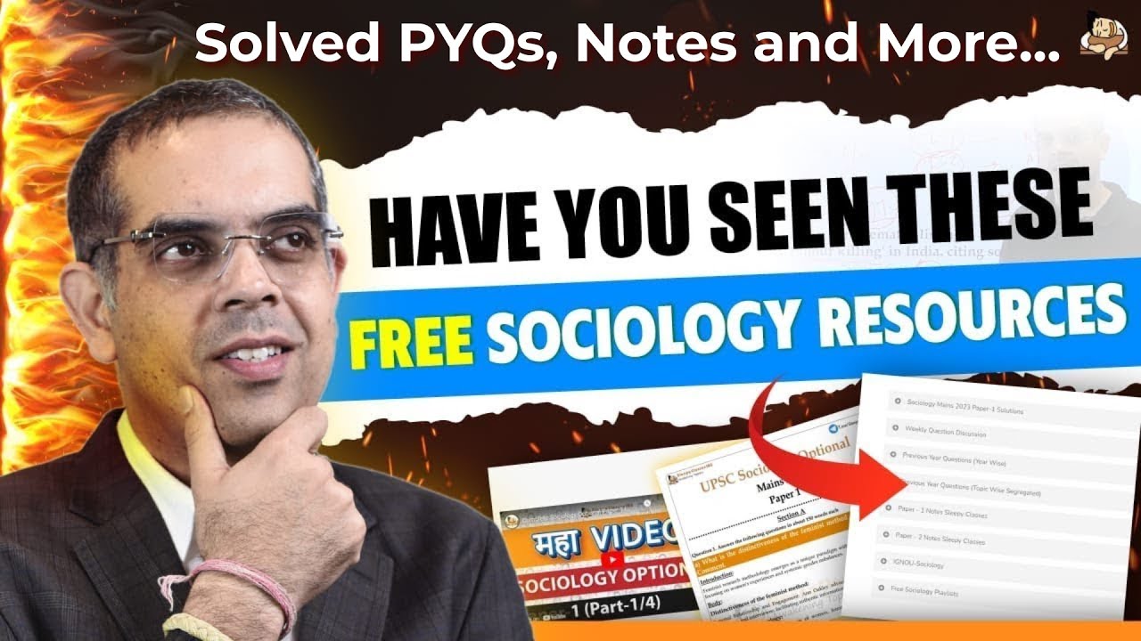 Sociology Optional Free Study Material for UPSC | Sociology Free Notes & Solved PYQs | SleepyClasses