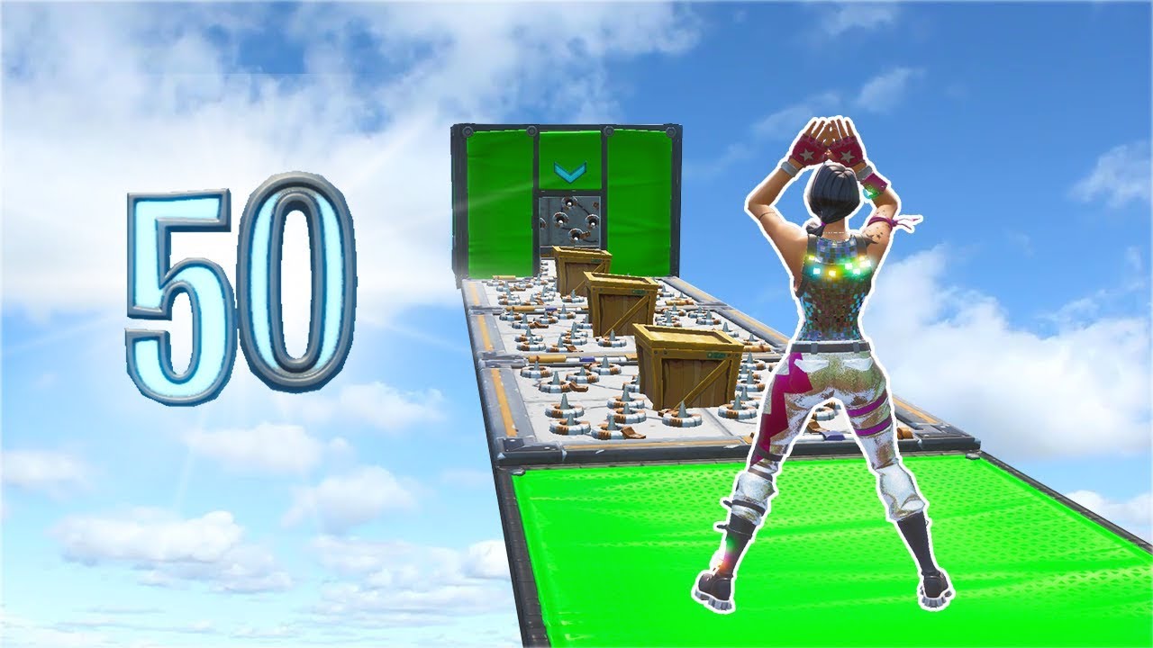 The 50 Level TROLL-ish Default Deathrun... (Fortnite Creative)