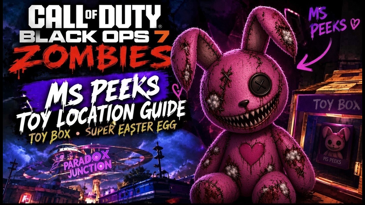 How to Get Ms Peeks Toy in Black Ops 7 Zombies | Super Easter Egg Guide - Paradox Junction. 🐰