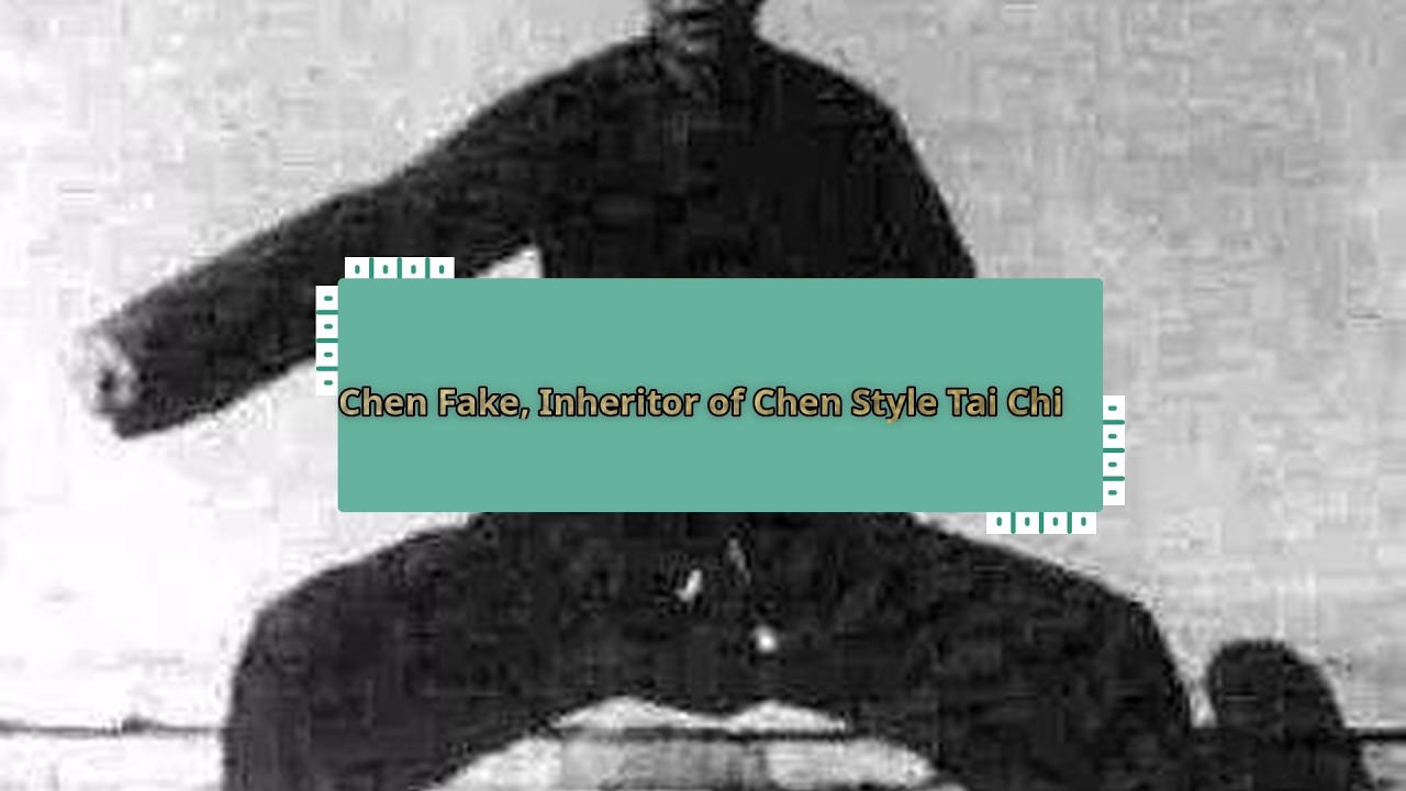 Чэнь Факе, наследник стиля тайцзицюань Чэнь.