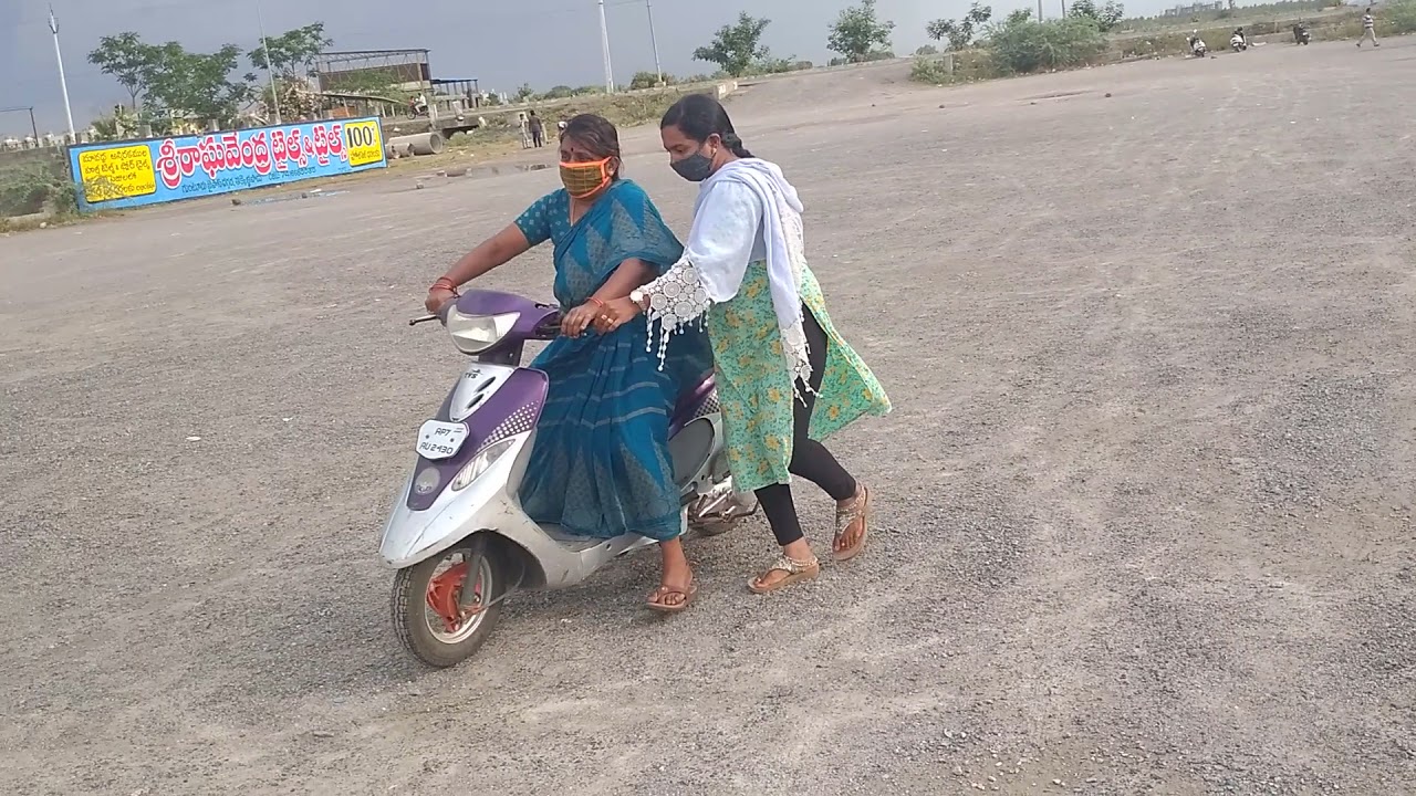 First day Scooty driving