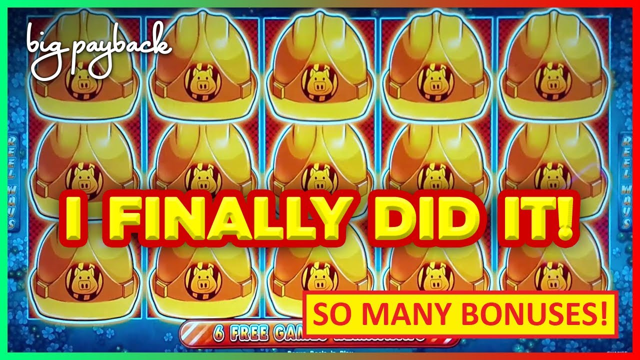 FULL SCREEN OF HATS! Huff N' More Puff Slot - SO MANY BONUSES!
